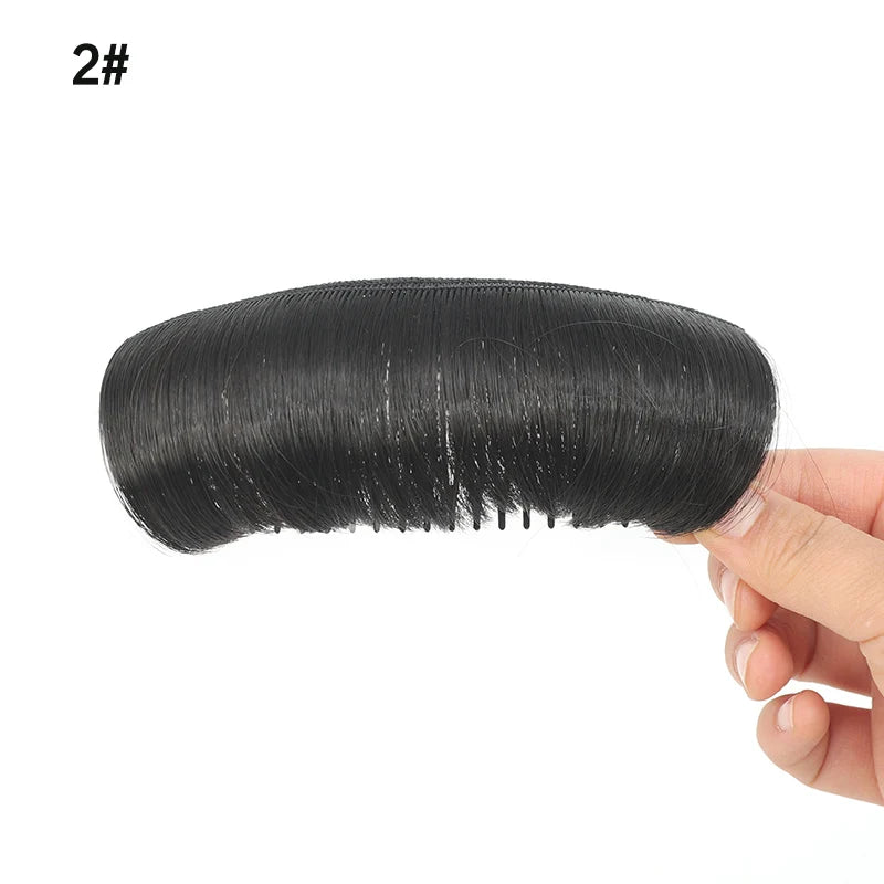 Synthetic Hair Bun Invisible Comb Wig Clip Styling Adds Women's Hair Volume Hair Pads Women's Simple Monochrome Hair Accessories