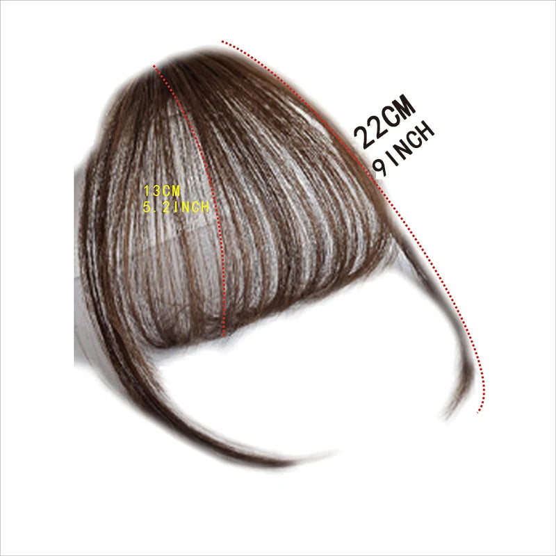 Synthetic French Style Air Bangs Wig Clip Hairstyle Tool Hair Clip Extension Hair False Tassel Wig Women's Hair Clip Bangs