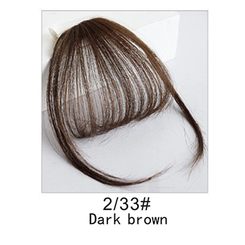 Synthetic French Style Air Bangs Wig Clip Hairstyle Tool Hair Clip Extension Hair False Tassel Wig Women's Hair Clip Bangs