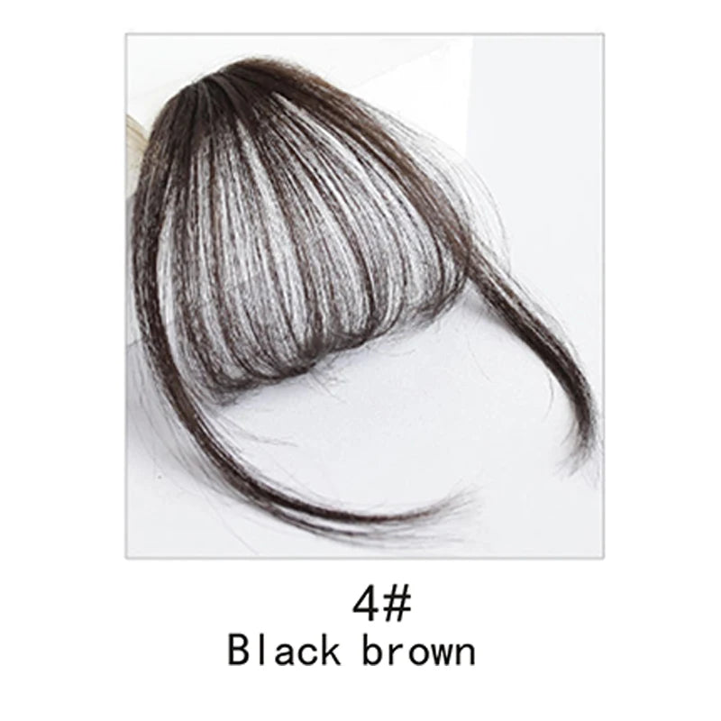 Synthetic French Style Air Bangs Wig Clip Hairstyle Tool Hair Clip Extension Hair False Tassel Wig Women's Hair Clip Bangs