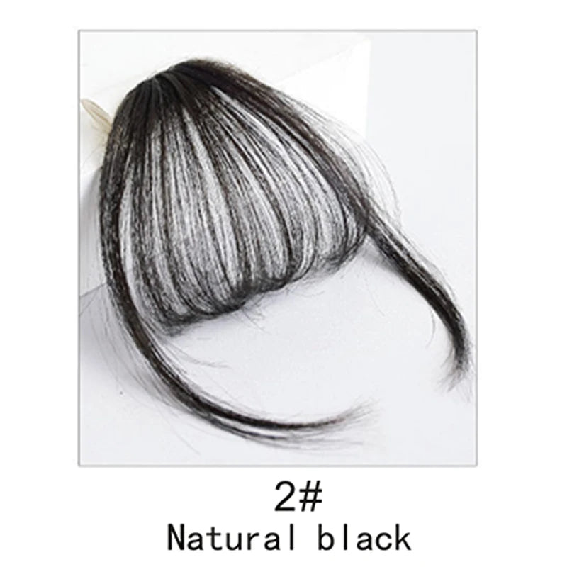 Synthetic French Style Air Bangs Wig Clip Hairstyle Tool Hair Clip Extension Hair False Tassel Wig Women's Hair Clip Bangs
